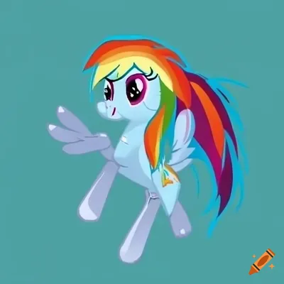 How To Draw Rainbow Dash, My Little Pony Friendship Is Magic, Step by Step,  Drawing Guide, by PuzzlePieces - DragoArt