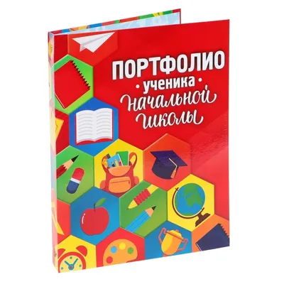 Папка на кольцах Портфолио ученика начальной школы, 16 листов, 24,5 х 32 см  купить по цене 579 ₽ в интернет-магазине KazanExpress