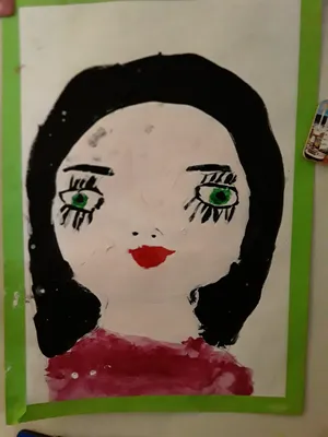 рисунок портрет мамы - Поиск в Google | Coloring book art, Outline  drawings, Face drawing