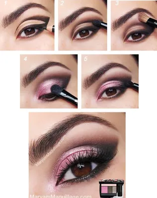 Пошаговый макияж | Lidschatten, Schminkzeug, Make up designs