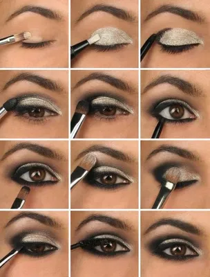 Пошаговый макияж глаз со стрелками на глазах: фото-инструкция