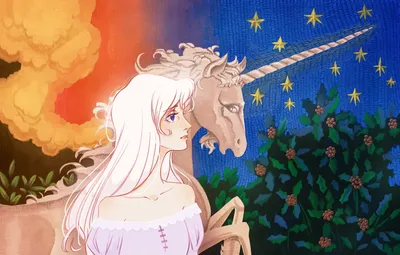 последний единорог :: stressedjenny :: The Last Unicorn (Последний единорог)  :: красивые картинки :: мультфильм :: artist :: The Red Bull :: art (арт) /  картинки, гифки, прикольные комиксы, интересные статьи по теме.