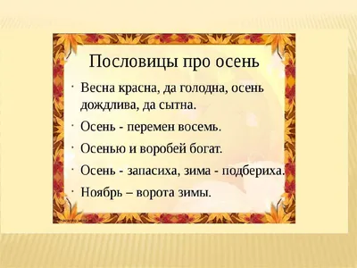 Тест. Знаете ли вы пословицы и поговорки про осень? - Новости Барановичи,  Беларусь, Мир. BAR24