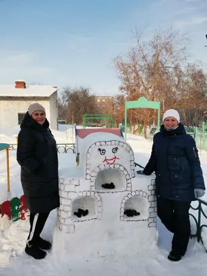 Снежные фигуры, постройки из снега. Оформление зимних участков, страница  23. Воспитателям детских садов, школьным учителям и педагогам - Маам.ру