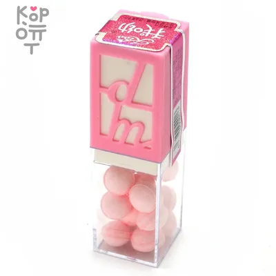 Конфеты Холодок Kiss Mint "Поцелуйчики" с фруктовым вкусом, без сахара по  цене 33 руб. в интернет магазине Корейские товары для всей семьи(КорОпт)