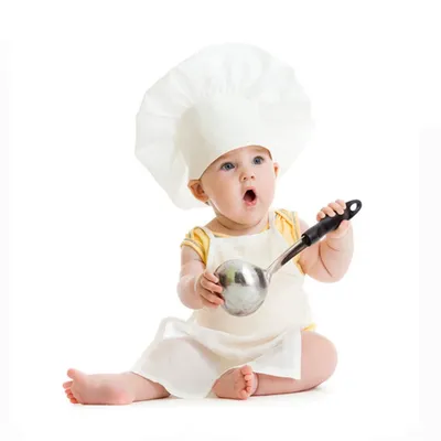 Фартук для шеф-повара, шляпа для детей, костюмы шеф-повара, детский костюм  повара, белая Милая шляпа для приготовления пищи для новорожденных, набор  аксессуаров для фотографий, шляпа | AliExpress
