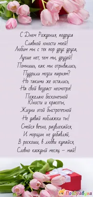 Поздравление с днем рождения лучшей подруге - пожелания с др своими  словами, стихи, открытки - Телеграф