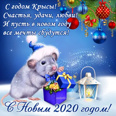 С наступающим Новым годом Крысы! - Поздравления с Новым 2020 годом Крысы в  прозе - Открытки гиф со стихами и надписями | Открытки, Новогодние пожелания,  Надписи