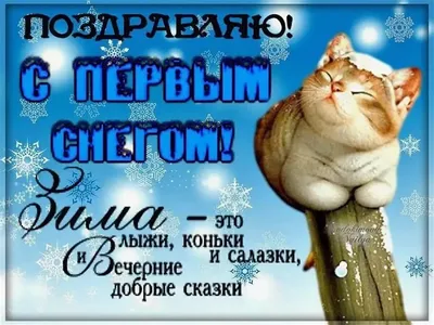 С первым днем зимы - прикольные картинки, открытки, гиф, поздравления в  стихах и прозе