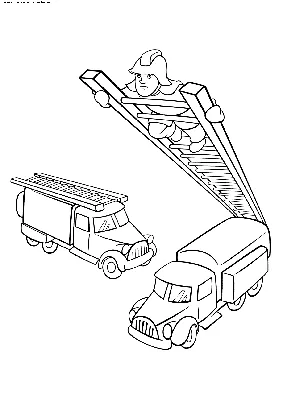 Pаскраска Пожарная машина #135783 (транспорт) – Раскраски для печати