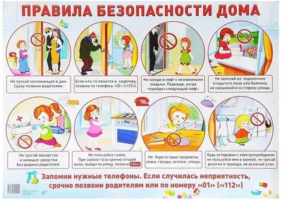 Правила безопасности дома для детей: инструкция безопасности ребенка |  Mat4Baby