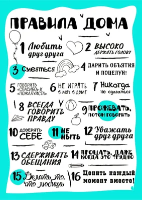 Картина на холсте (канвас) Правила нашего дома, на подрамнике 40х50 см,  KH790_40х50 — купить по выгодной цене в интернет-магазине Колорлон