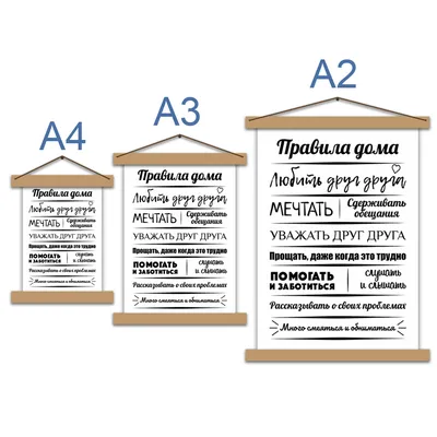 Доска разделочная 20х30см "Правила нашего дома"