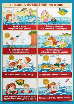 Правила поведения детей на воде – Красная звезда