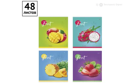 Тетрадь в клетку Artspace Фрукты. Colorful Fruits А5, 48 листов  (Т48к_24416) Ассорти — купить в Москве, цены в интернет-магазине «Экспресс  Офис»
