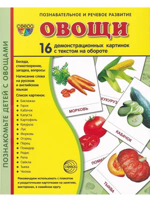 Иллюстрация 1 из 17 для Демонстрационные картинки "Овощи" (16 картинок) -  Татьяна Цветкова | Лабиринт - книги. Источник: