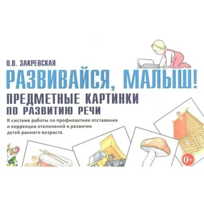 Развивайся, малыш! Предметные картинки по развитию речи. Закревская О.В.  купить оптом в Екатеринбурге от 266 руб. Люмна