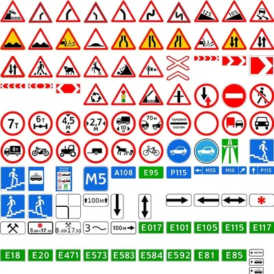 Дорожные знаки в картинках их обозначения с пояснениями 2023 года