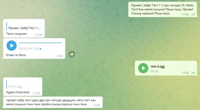 Telegram бот с offline распознаванием голосовых и генерацией аудио из  текста / Хабр