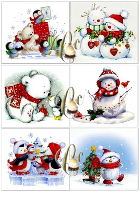 Печать вафельной (рисовой) или сахарной картинки на рождество или новый год  на капкейки, печенье, пряники (ID#632227788), цена: 46 ₴, купить на 