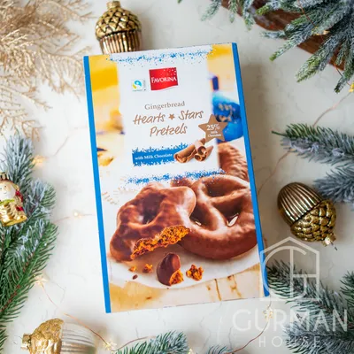 Купить Рождественские пряники Favorina в молочном шоколаде 500 г в Украине  ᐉ Цены, отзывы, характеристики | Интернет-магазин Gurman House
