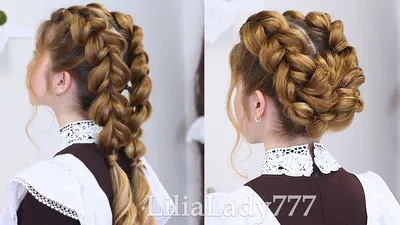 ПРИЧЕСКИ В ШКОЛУ НА 1 СЕНТЯБРЯ.КОСЫ.Braided Back To School - YouTube