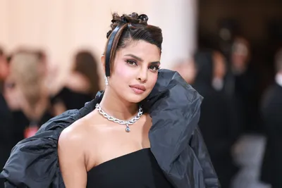 See Priyanka Chopra Channel a High Fashion Mummy In a Sheer Bedazzled Gown