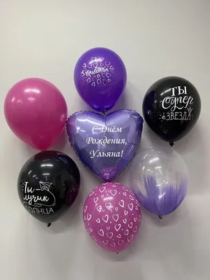 Набор " С Днём Рождения, Ульяна!" Воздушные шары с именем - купить в  интернет-магазине OZON с доставкой по России (766262320)