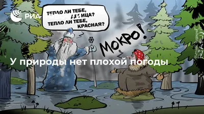 Коллаж «У природы нет плохой погоды», Максим Горячев. В коллекции про погоду.  Карикатуры, комиксы, шаржи