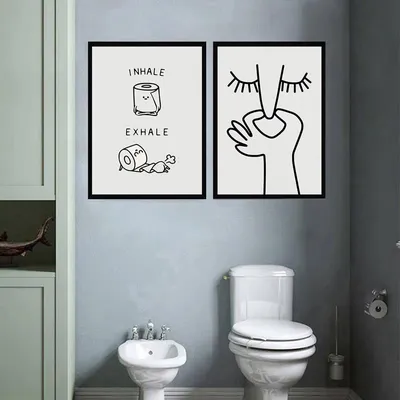 Картинки в туалет - 75 фото
