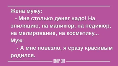 Жена жалуется мужу. Короткие анекдоты и приколы | Елена Колесникова | Дзен