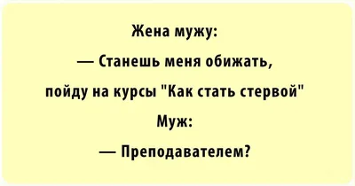 Анекдоты про жену и мужа, приколы и шутки про супругов - Телеграф