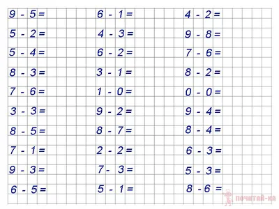 Примеры на сложение без ответов - распечатать на А4 - Скачать и распечатать  на А4