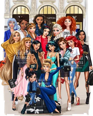 Смотрите, как принцессы Disney выглядят в современных образах -  Рамблер/женский