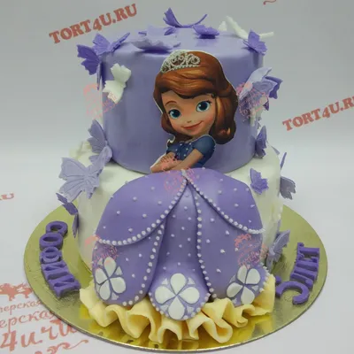 Торт Принцесса София - A1630 от 2400 рублей за кг. Купить в CakesClub.