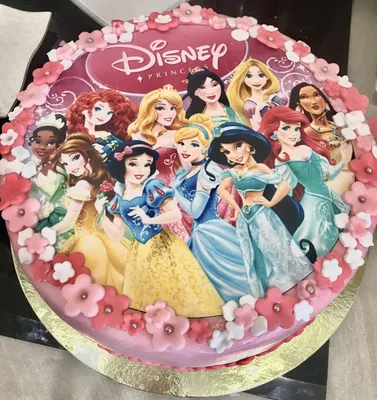 Принцессы диснея на торт картинки