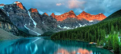 Фотографии США Glacier National Park Горы Природа Озеро 6144x3072