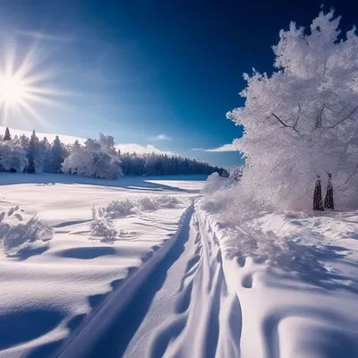 Красивые зимние пейзажи природы картинки - 62 фото