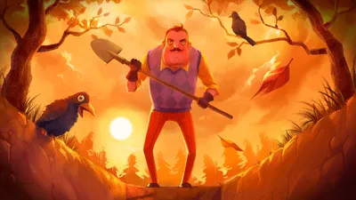 Картинка для торта "Привет Сосед (Hello Neighbor)" - PT102023 печать на  сахарной пищевой бумаге