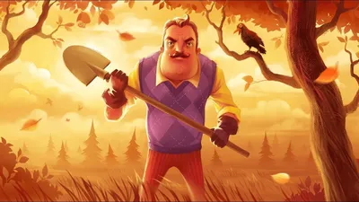 Картинка для торта "Привет Сосед (Hello Neighbor)" - PT102021 печать на  сахарной пищевой бумаге