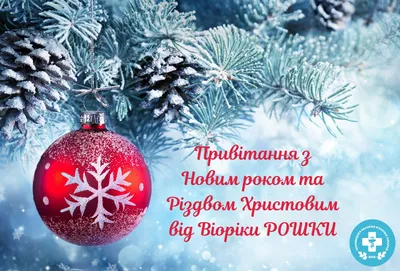 Привітання з Новим роком та Різдвом Христовим від Віоріки Рошки -  Чернівецька обласна клінічна лікарня