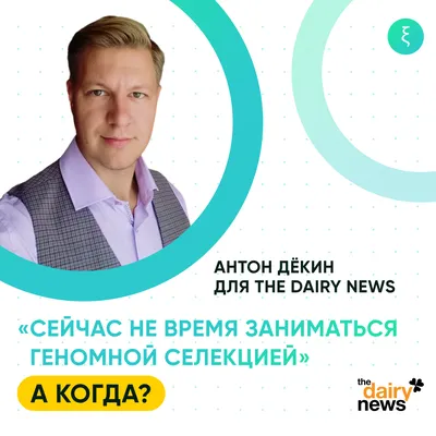 Новая статья Антона Дёкина для The DairyNews