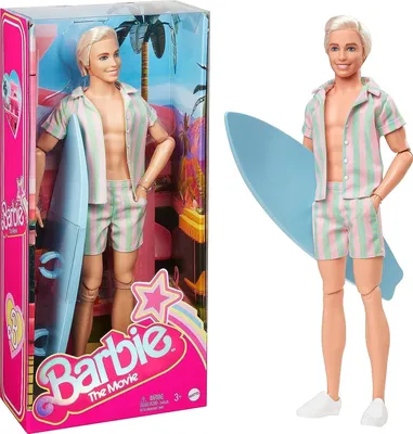 Кукла Barbie Mattel THE MOVIE DOLL кинокукла КЕН в джинсовом костюме из  фильма HRF27 купить в Москве | Доставка по России.