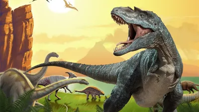 Скачать обои "Динозавры" на телефон в высоком качестве, вертикальные  картинки "Динозавры" бесплатно