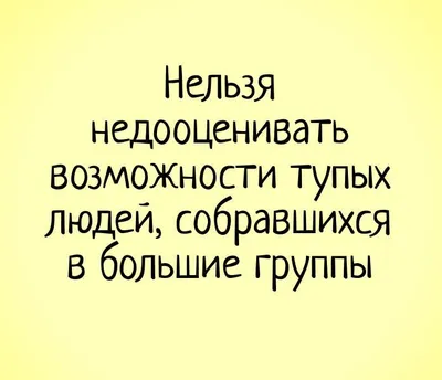 Нельзя недооценивать возможности тупых людей, собравшихся в большие группы  #сарказм #прикол #прикольные… | Мудрые цитаты, Саркастичные цитаты,  Вдохновляющие цитаты