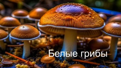 Веселые пучеглазые грибы танцуют, …» — создано в Шедевруме