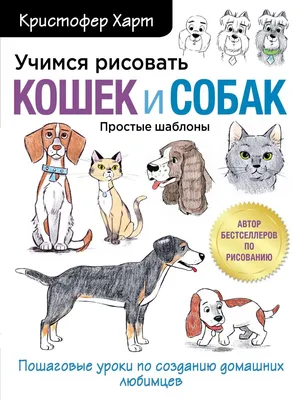 Книга "Учимся рисовать кошек и собак. Пошаговые уроки по созданию домашних  любимцев" КН-978-5-04-109657-1 - купить в Москве в интернет-магазине  Красный карандаш