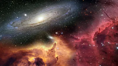 Космос, планеты на заднем плане и…» — создано в Шедевруме