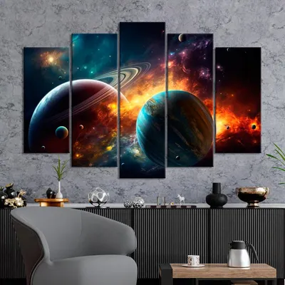 Интерьерные наклейки на стену Космос STICKEREON "Планеты солнечной системы  с названиями" в детскую комнату купить по выгодной цене в интернет-магазине  OZON (553255855)