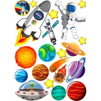 Фотообои Планеты в космосе Nru57430 купить на заказ в интернет-магазине